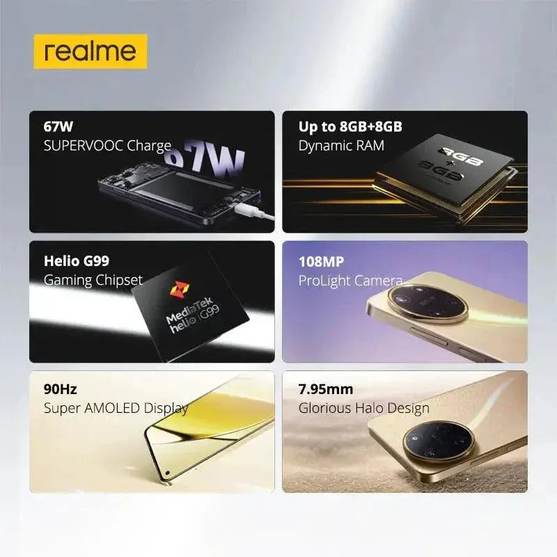 Realme 11 World Premiere 67W SuperVOOC 108MP Camera