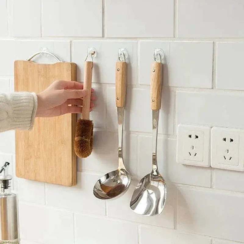 Clear Self Adhesive Wall Hooks Versatile Home Organizer