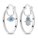 Mula Sterling Silver Hoops Earrings