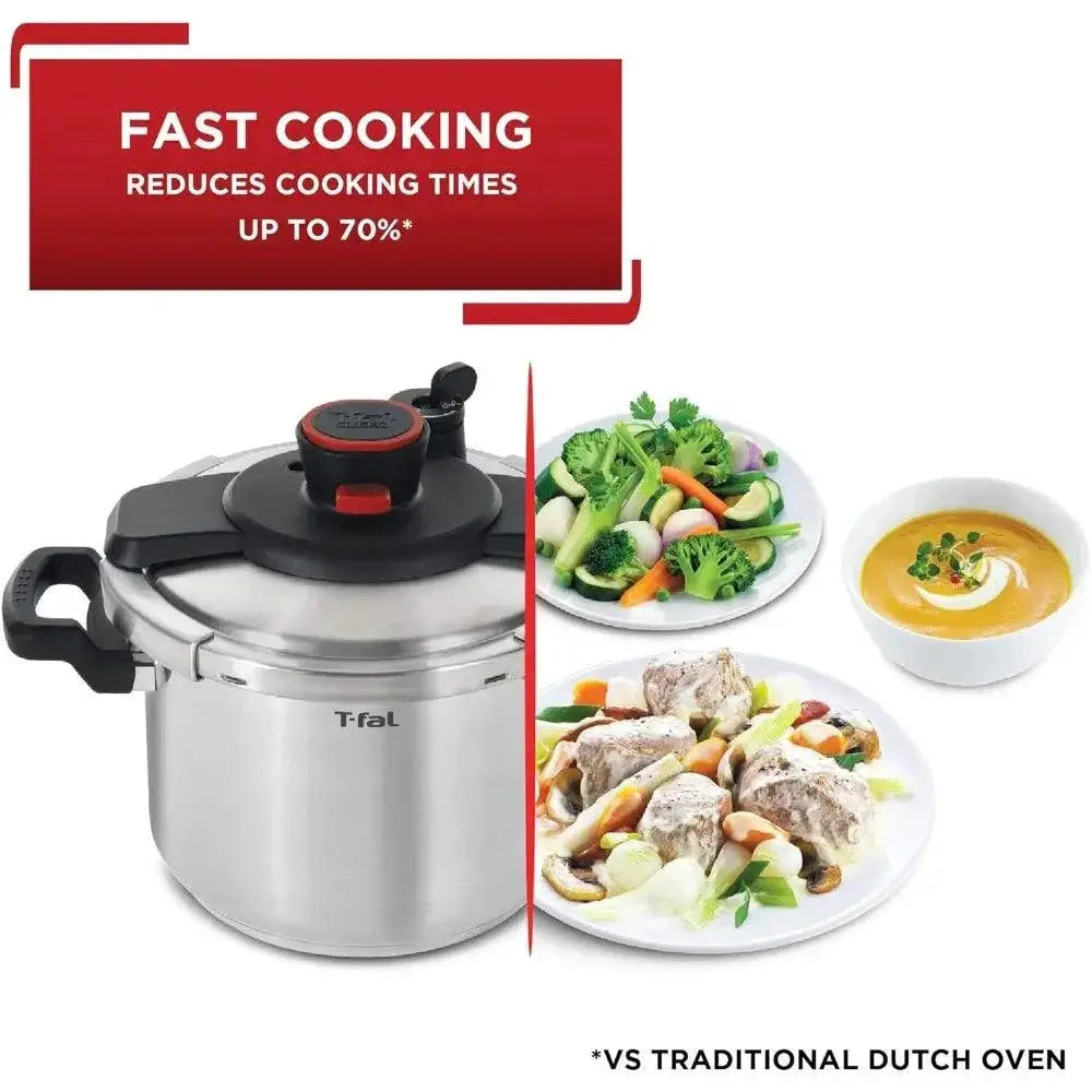 Induction Pressure Cooker 6.3 Quart Stainless Steel