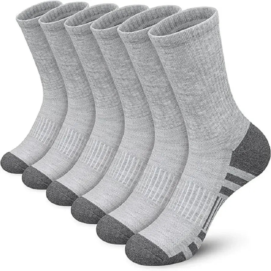 Premium Cotton Athletic Socks 5 Pairs for Active Men