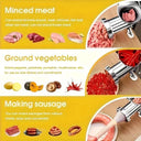 Hand Crank Meat Mill Steel Clamp Base