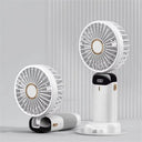 Rechargeable Handheld Fan - LED Digital Display