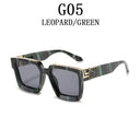 Unisex Luxury Retro Square Sunglasses with UV400 Protection