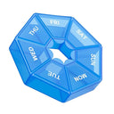 7 Day Pill Case With Date Reminder Portable Tablet Holder