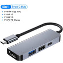 USB C HUB Type C Docking Station USB Splitter 4K 30Hz Adapter