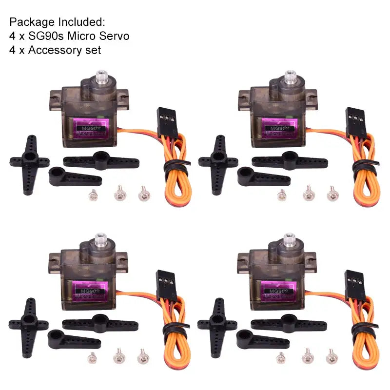 MG90S Servo 1/4/10 Pcs Metal Gear Digital 9g Servo For RC Helicopter Airplane Boat Car RC Robot