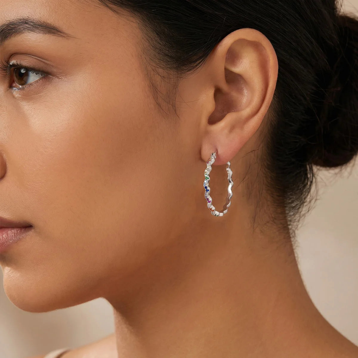 Mula Sterling Silver Earring Colorful
