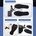 USB Heated Insoles Stay Toasty Feet Warm Cuttable Washable EVA Foot Warmer Pad