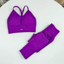 Seamless Yoga Set Women High Waist Leggings Bra