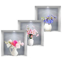 OurLum.com 3D Flower Wall Vase - No Fuss