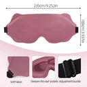Soft 3D Eye Mask For Sleeping - Blocks Light