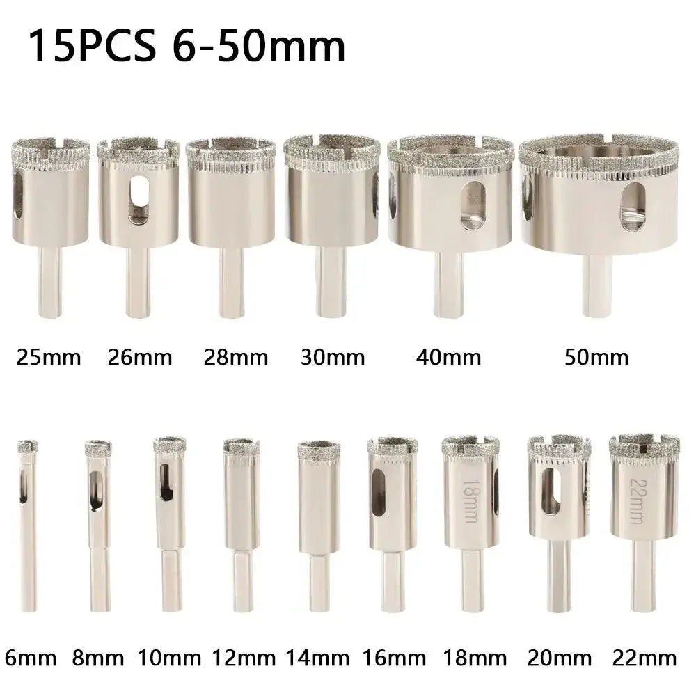 Diamond Coated Glass Hole Saw Drill Bits for Tile Marble