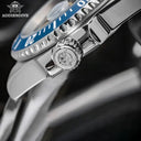41mm Mens Quartz Watch With Steel Band