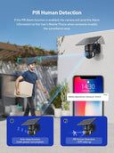 INQMEGA 4MP WIFI Tuya Solar Camera Outdoor Security Cam