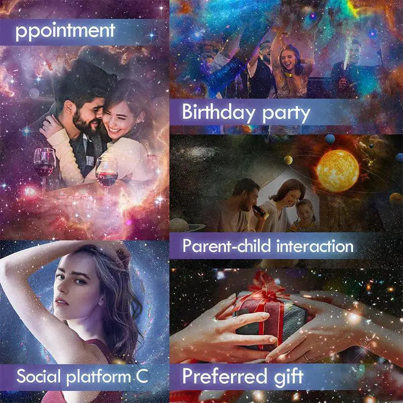 Cosmic Night Sky Led Projector 12 Color Options Available