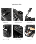 Leather Laptop Backpack for Work