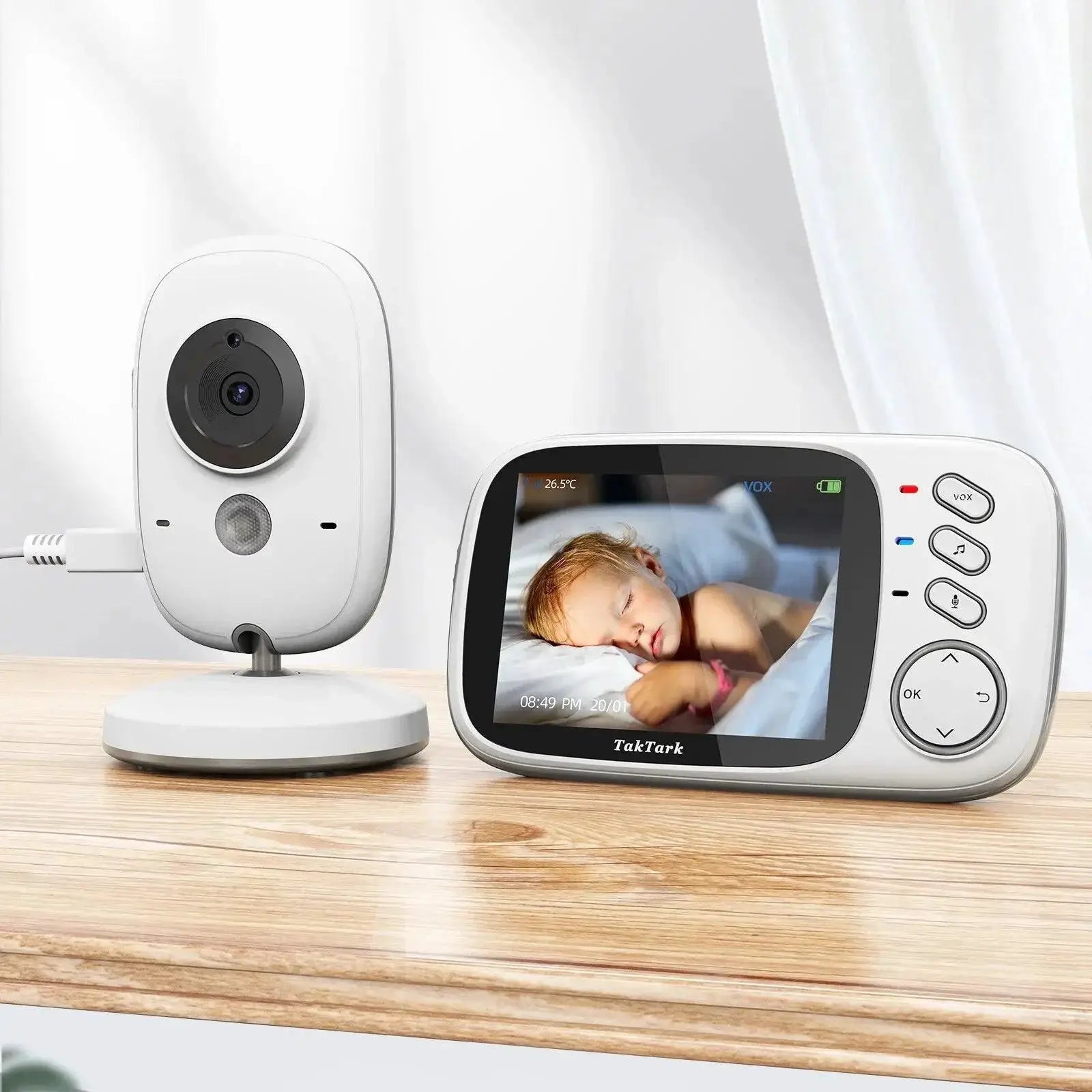 TakTark Wireless Baby Monitor With Night Vision Lullabies