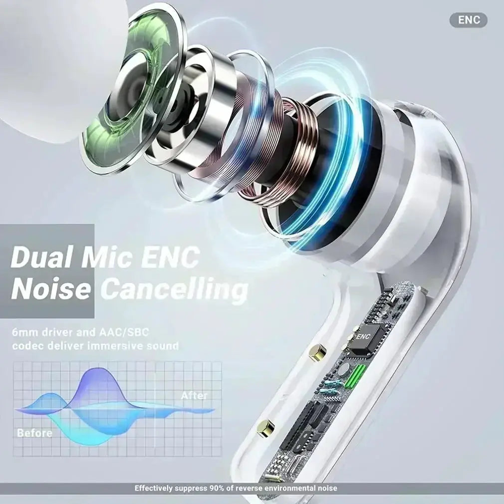 TWS T2 Wireless Earbuds With LED Power Display Stereo Sound