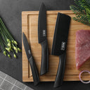 Kitchen Knife Set - Razor Sharp Alloy Blades Block