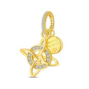 Charm Beads Sterling Silver Golden