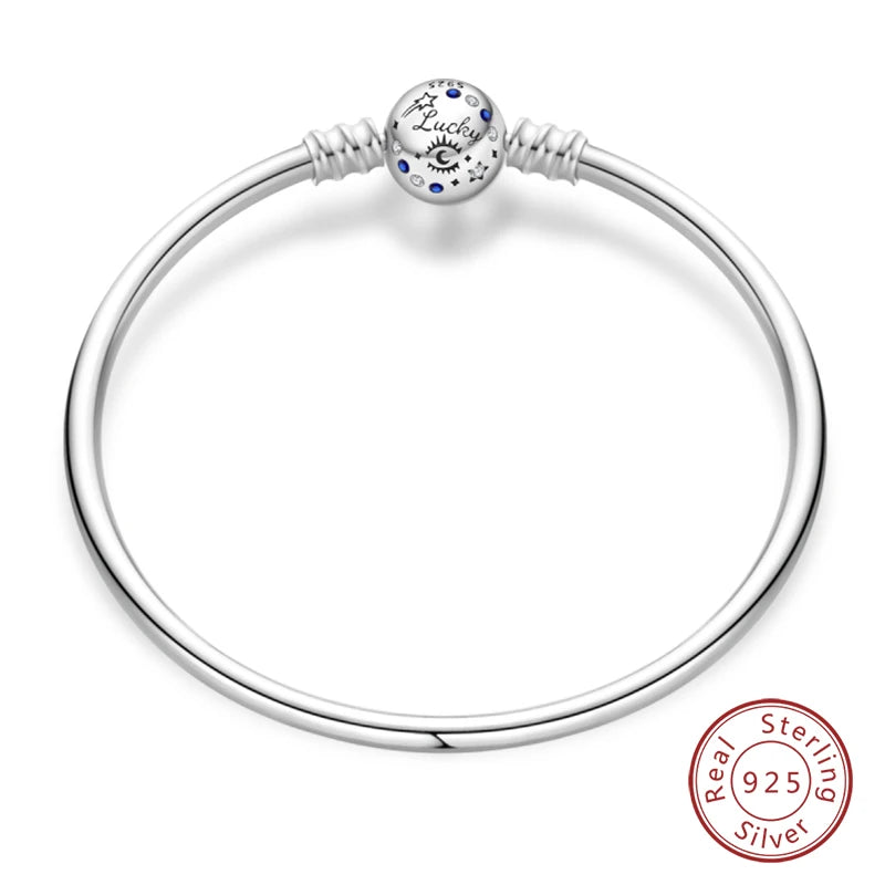 Cm Silver Bracelet Star Moon