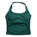Breathable Gym Top Women Seamless Strappy Tank Bra