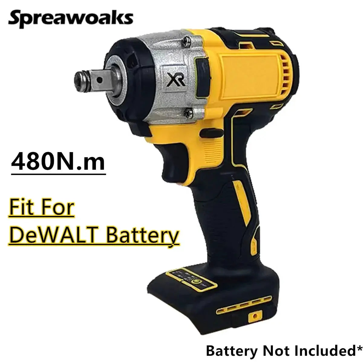 Brushless Impact Wrench Cordless Driver 480 500 1200 Nm