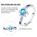 Sterling Silver Ring Sparking Zirconium