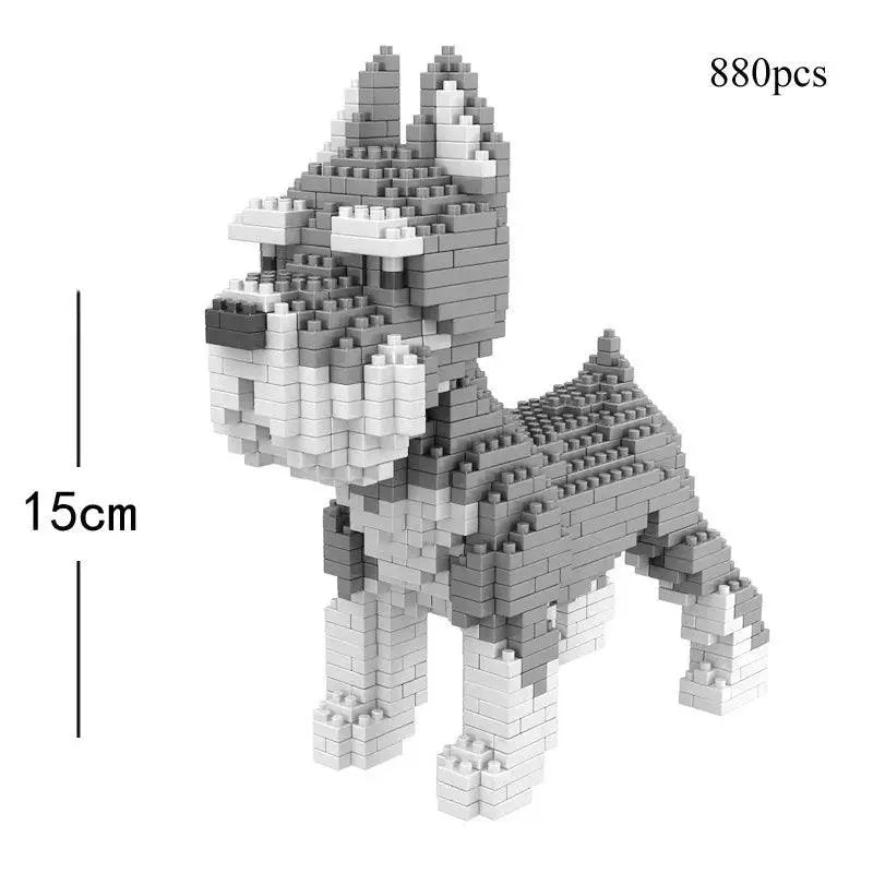 Dog Model Building Block Set For Creative Fun And Learning