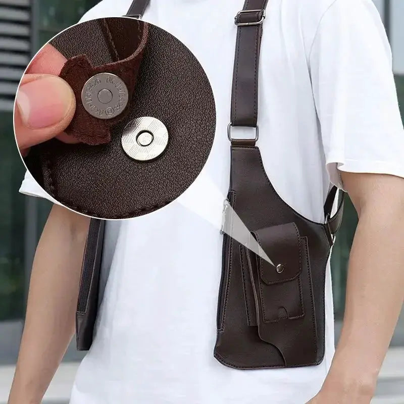 Outdoor Anti Theft Tactical Bag For Men Retro Multi Pocket - OurLum.com