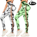 Women Yoga Leggings 2 Pack High Waisted Butt Lift
