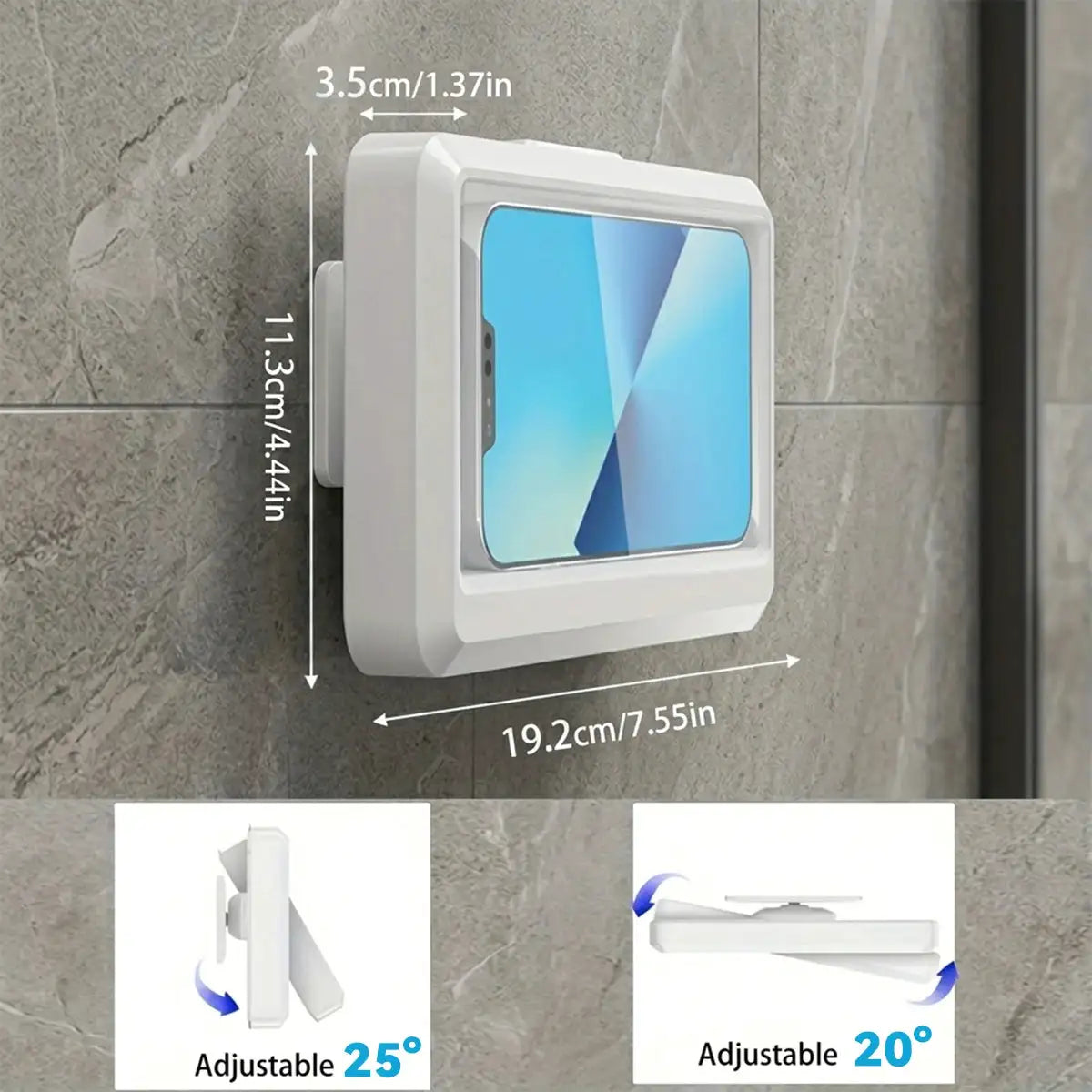 360 Rotation Waterproof and Anti-fog Mobile Phone Case for Bathroom Shower Phone Holder Waterproof Can Be Touched Shower Phone