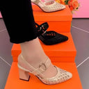 Women's Summer Baotou High Heel Hollow Sandals Size 35 40