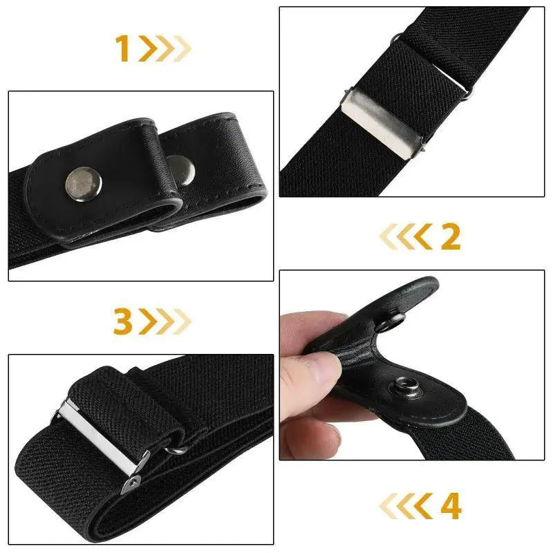 Elastic Waist Belt Buckle Free Comfort And Style For Women