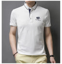 New Summer Korean Embroidered Polo Shirt Men's Luxury Top