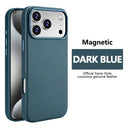 Magnetic Leather IPhone Case - Shockproof Magsafe