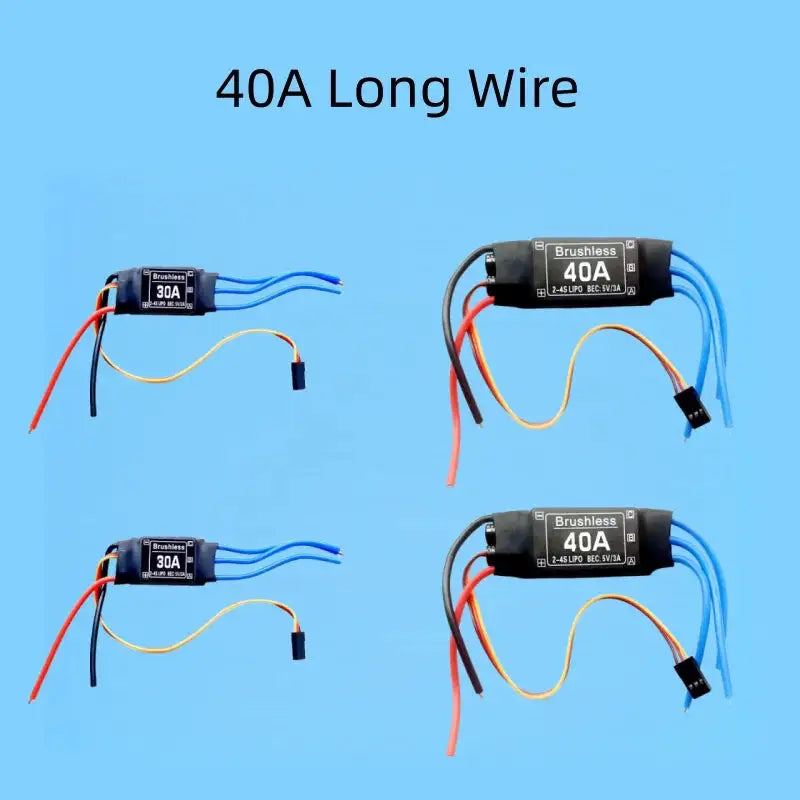 30A/40A ESC brushless electronic speed controller 2-4S with 5V3A UBEC for RC FPV quadcopter fixed-wing model aircraft