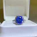 Luxury Sterling Silver Moissanite Ring