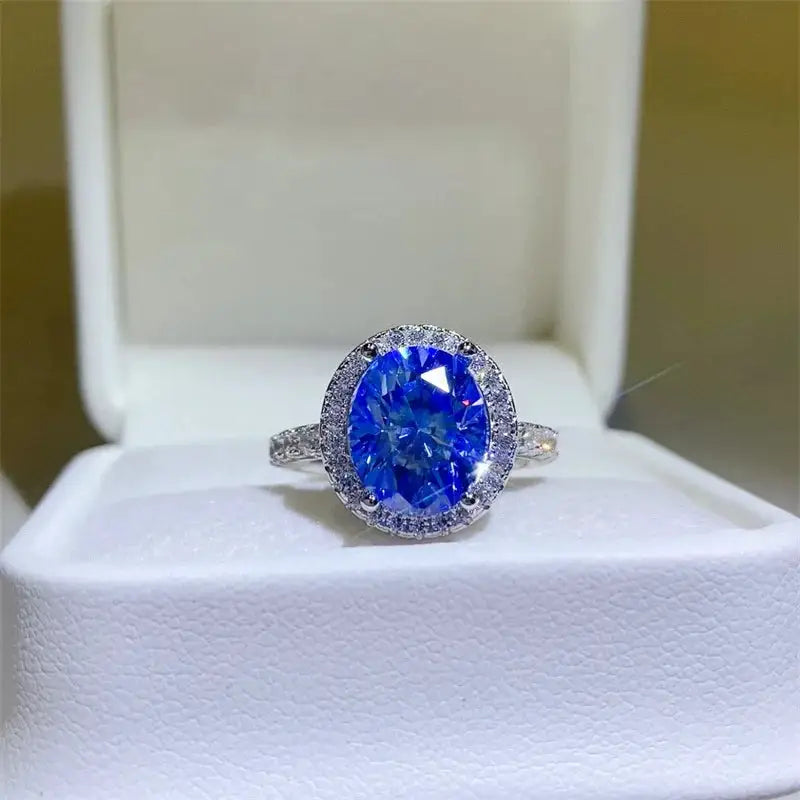 Luxury Sterling Silver Moissanite Ring — product image 2