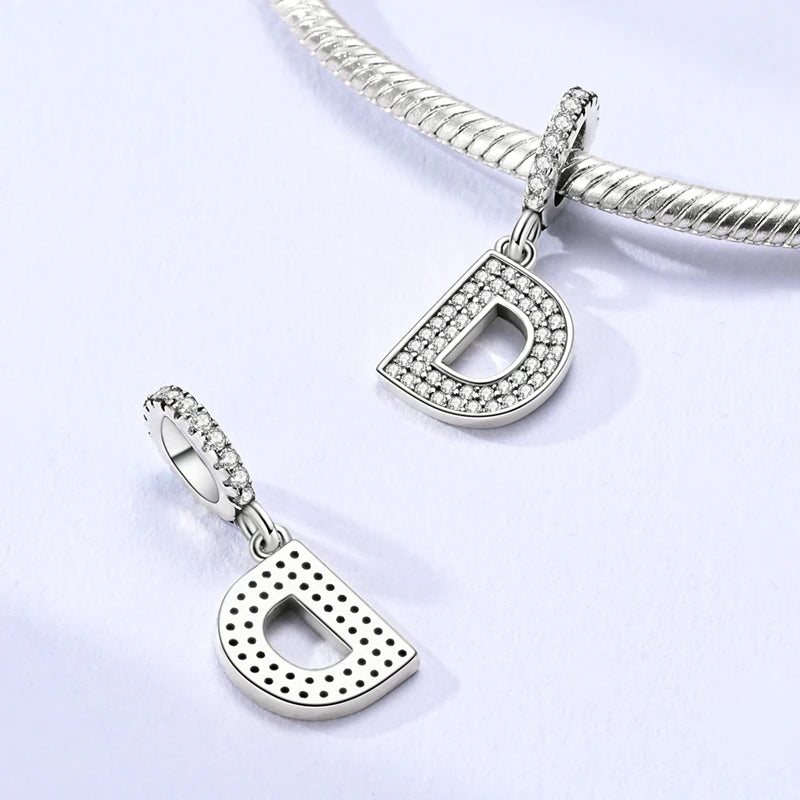 A-z Letter Charm Beads Pendant
