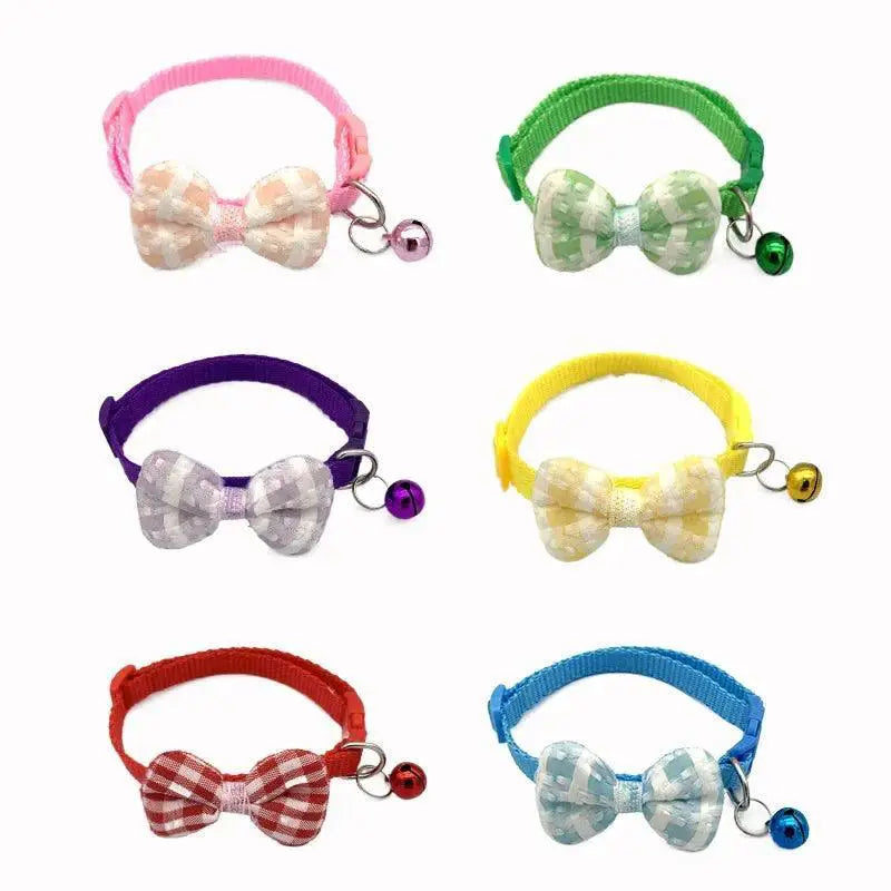 Pet Bow Bell Collar Elevates Furry Friend Style And Safety