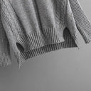 Warm Knitwear Set for Women Office Wear