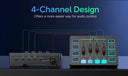 Crisp Sound Gaming Audio Mixer for Streaming