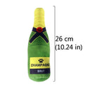 Dog Champagne Wine Bottle Plush Toy Squeaky Pet Whisky