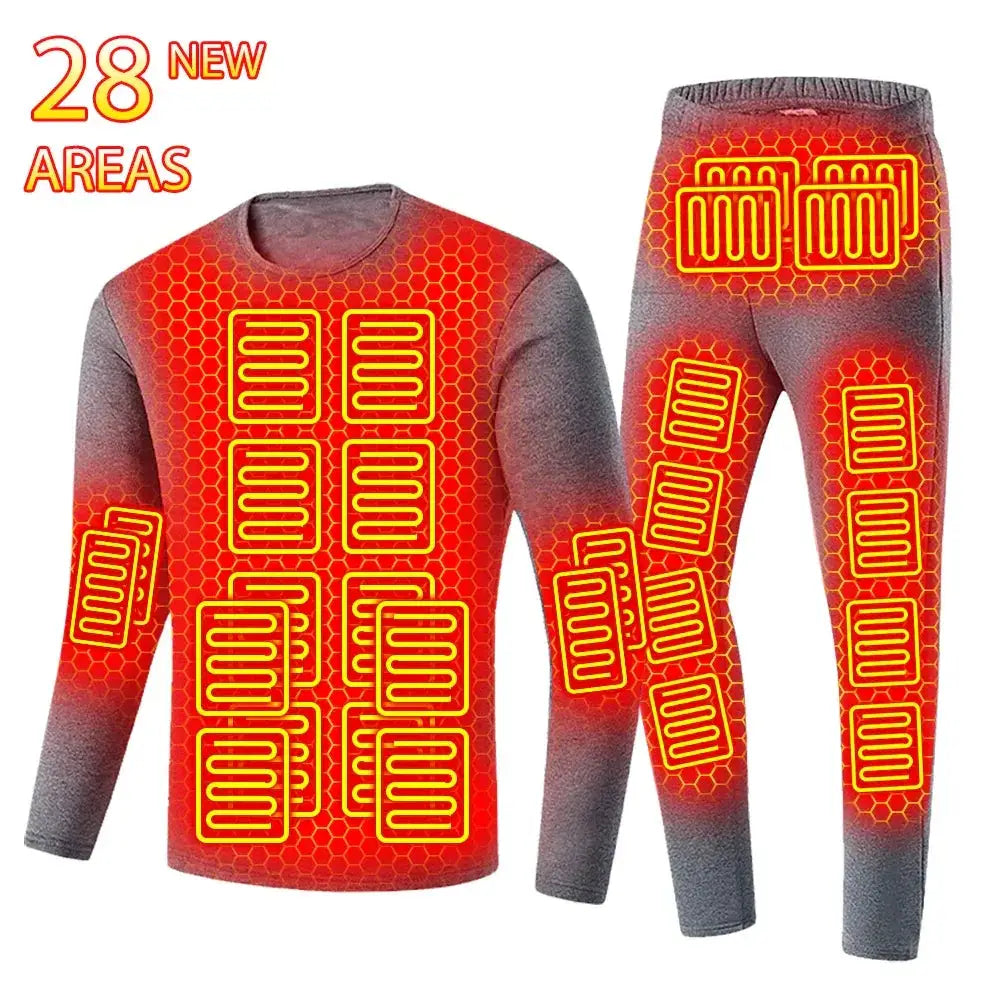 Ski Thermal Heated Underwear for Men and Women Winter Gear