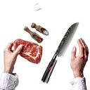 Razor-Sharp Santoku Knife for Home Chefs