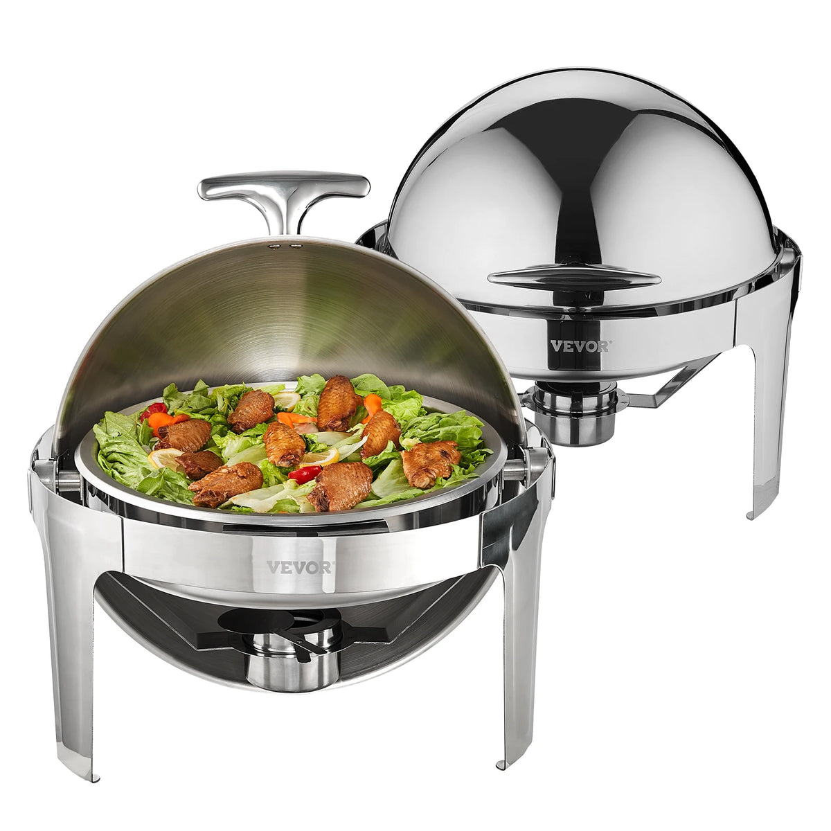 SucceBuy Roll Top Chafing Dish Buffet Set Qt Pack Stainless — product view 1