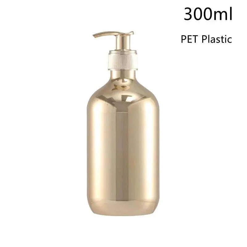 Electroplated PET Shampoo Dispenser With Press Type Lotion