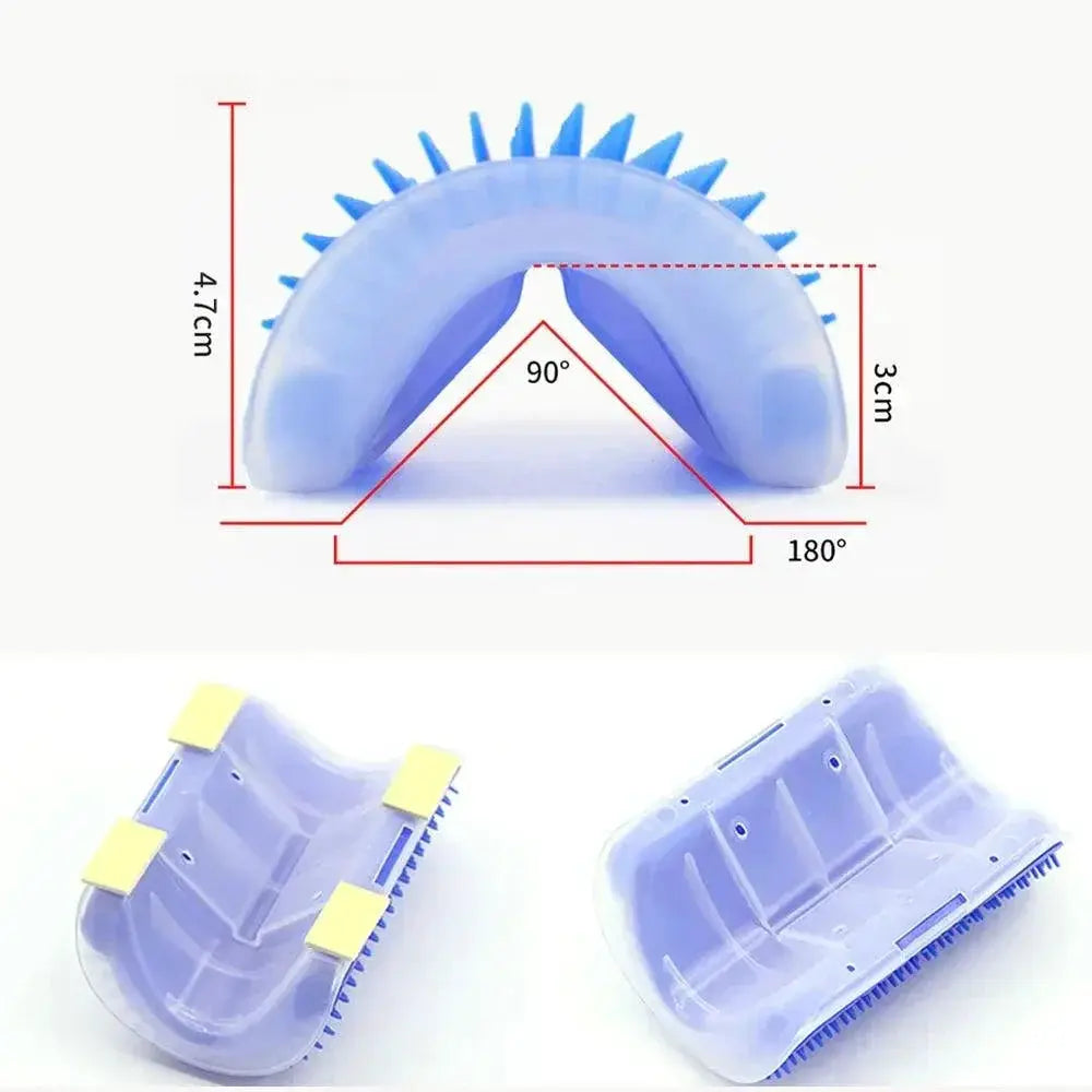 Cat Wall Corner Massage Self Groomer Brush For Cats